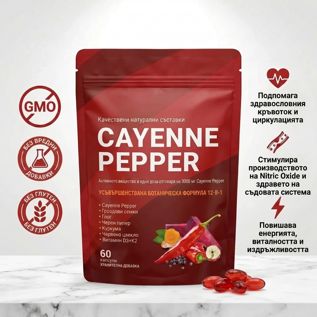 VIRZAV® Capsaicin Power – Cayenne Pepper капсули