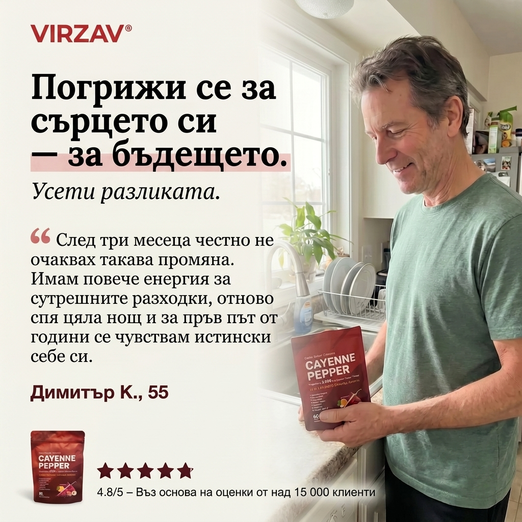 VIRZAV® Capsaicin Power – Cayenne Pepper капсули